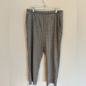 Women’s Gray Elastic Waist Comfortable Dress Pants Size Large